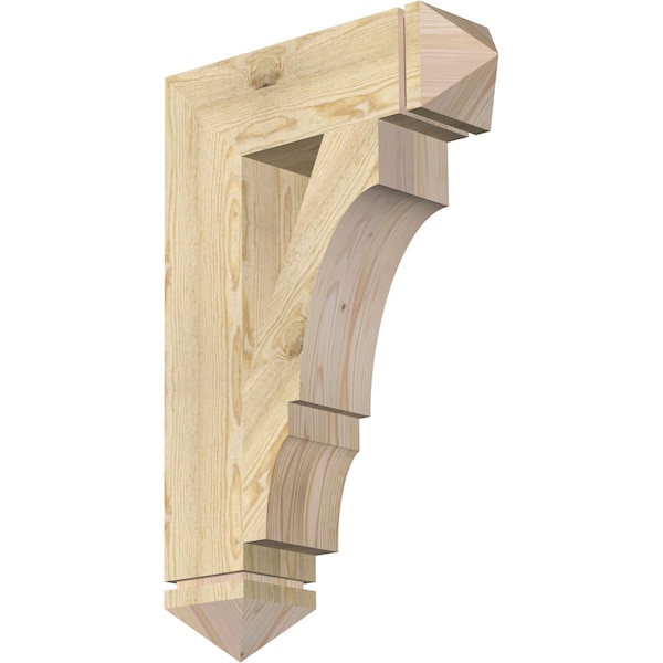 Ekena Millwork Balboa Arts & Crafts Rough Sawn Bracket, Douglas Fir, 6"W x 22"D x 34"H BKT06X22X34BOA03RDF - main